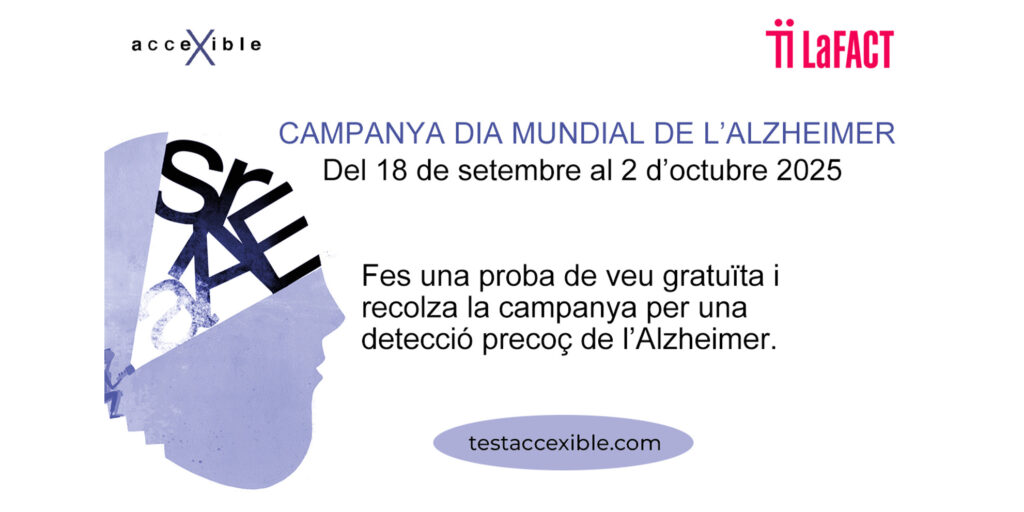 LaFACT se suma a una campanya de visibilització i prevenció contra l'Alzheimer