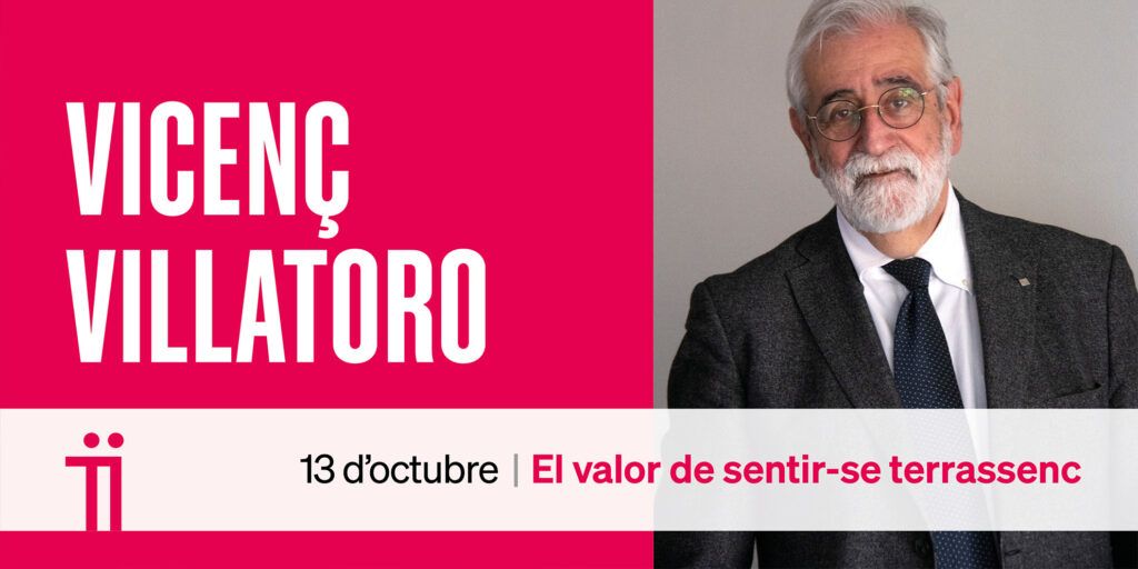 Vicenç Villatoro reflexiona en el cicle de conferències de LaFACT sobre el sentiment de pertinença i la identitat terrassenca
